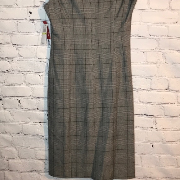 NWT Rafaella Size 4 Black &Cream Houndstooth Dress - Picture 10 of 12